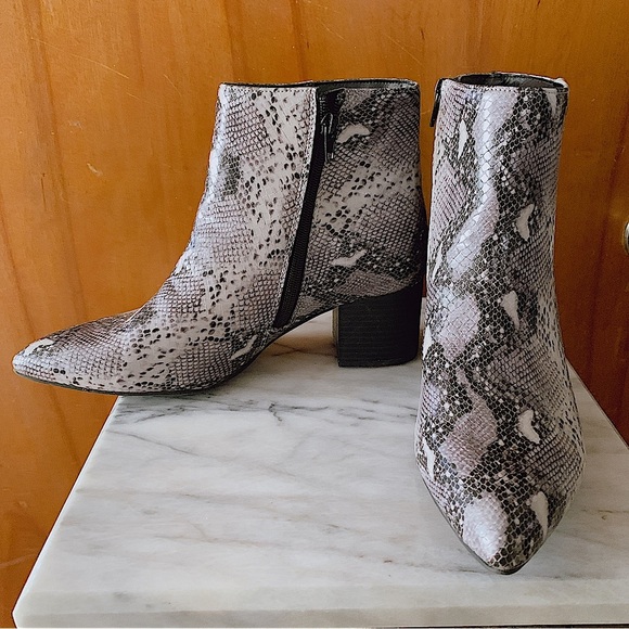 Esprit Shoes - NEW Esprit Snake print ankle boots Size 8.5 womans